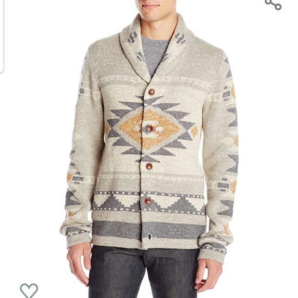mens navajo cardigan